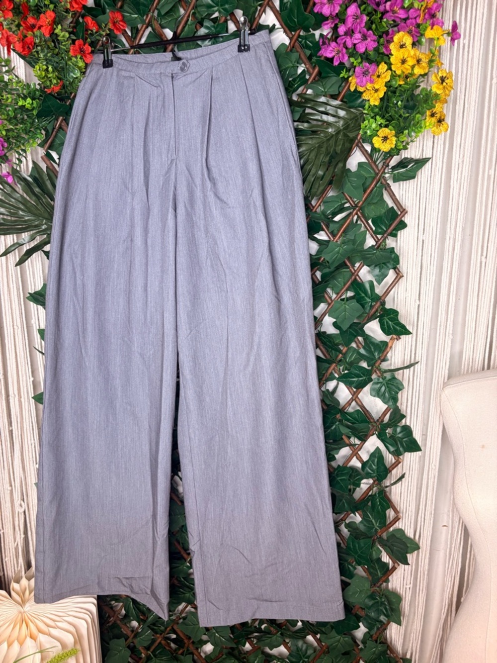 wild fable Light Gray Wide-Leg pants